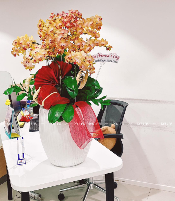 Chậu Lan Hồ Điệp Mini Cam 10 Cành Đôi (M5-C2/02) Chậu Lan Hồ Điệp Mini Cam 10 Cành Đôi (M5-C2/02)