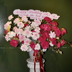 Dallasflower-lanhodiep-Lẵng Hoa Hồng Chúc Mừng - L014