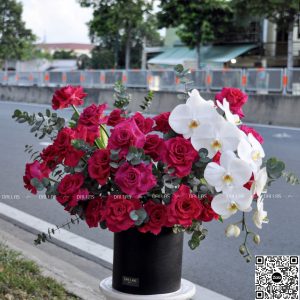 Lẵng Hoa Hồng Chúc Mừng - L023