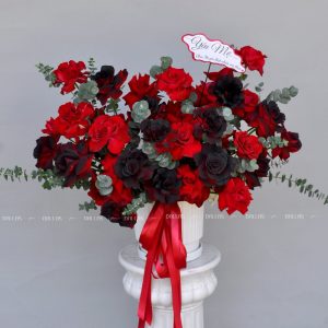 dallasflower-lanhodiep-hoakhaitruong-Lẵng Hoa Hồng Chúc Mừng - L019