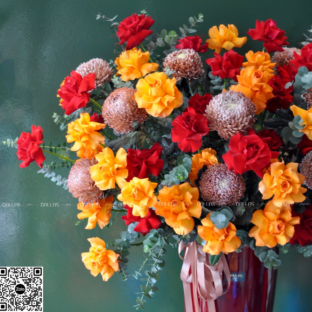 dallasflower-hoakhaitruong-Lẵng Hoa Chúc Mừng Cúc Mẫu Đơn và Hoa Hồng - L002 dallasflower-hoakhaitruong-Lẵng Hoa Chúc Mừng Cúc Mẫu Đơn và Hoa Hồng - L002