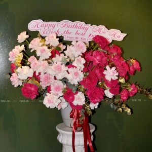 Dallasflower-lanhodiep-Lẵng Hoa Hồng Chúc Mừng - L014
