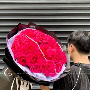 Bó Hoa Hồng Pink Floyd 25 Bông (B08-25)