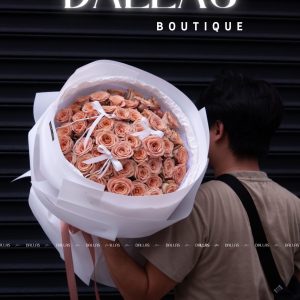 Bó Hoa Hồng Cappuccino 55 Bông (B10-55)