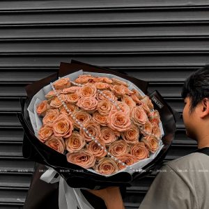 Bó Hoa Hồng Cappuccino 55 Bông (B09-55)